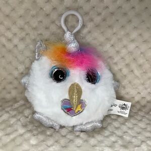 ZURU Rainbocorns Pom Pom Keyring Surprise White Fluffy Bird Bag Charm Keyring 🦄